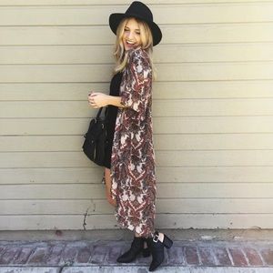 VINTAGE PRINT PAISLEY DUSTER ✨